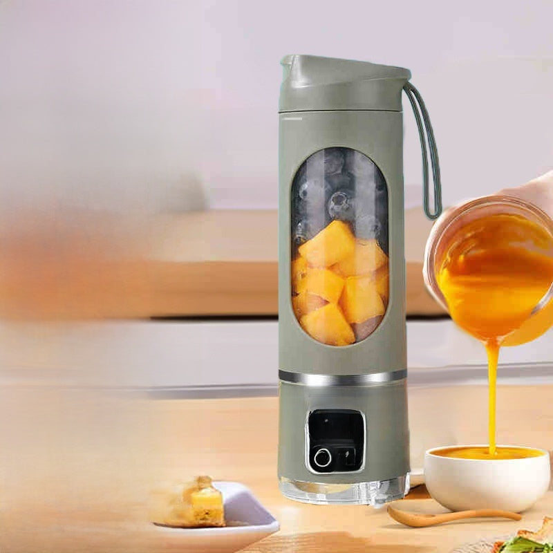 Portable USB-C Rechargeable Juice Cup for Smoothies and Refreshments