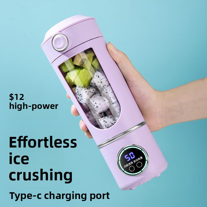 Portable USB-C Rechargeable Juice Cup for Smoothies and Refreshments